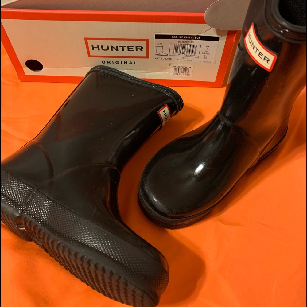 Hunter Original Boots Org Kids FRT GL BoX Black